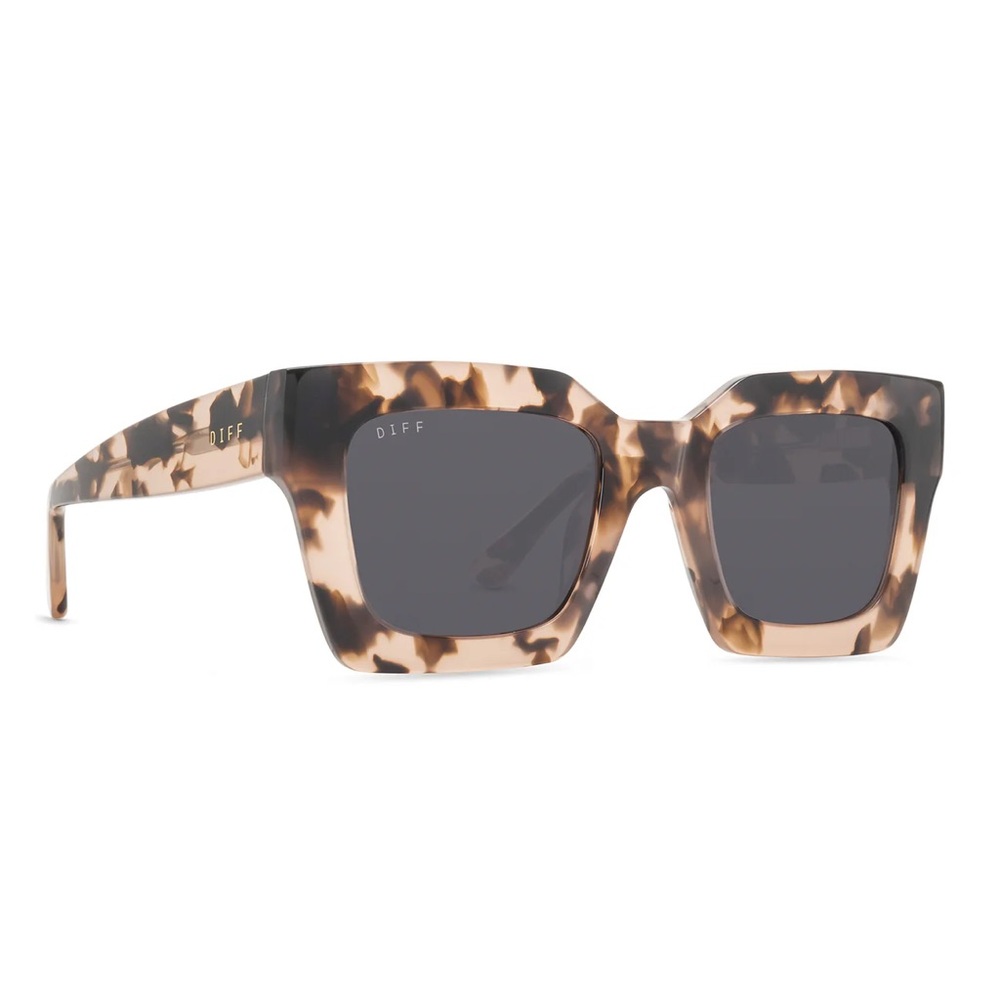 Diff Eyewear Dani Himalayan Tortoise Grey Sunglasses